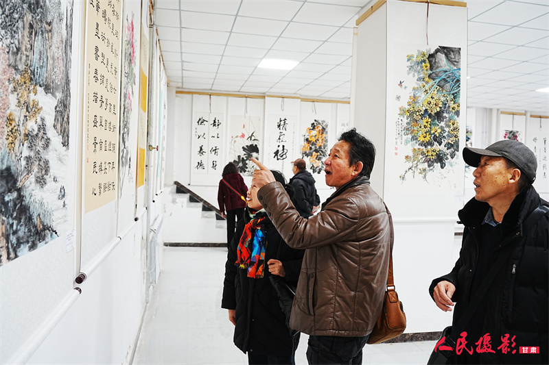 兰州七里河区“庆元旦 迎新春”书画作品展暨新时代文明实践集中活动开幕